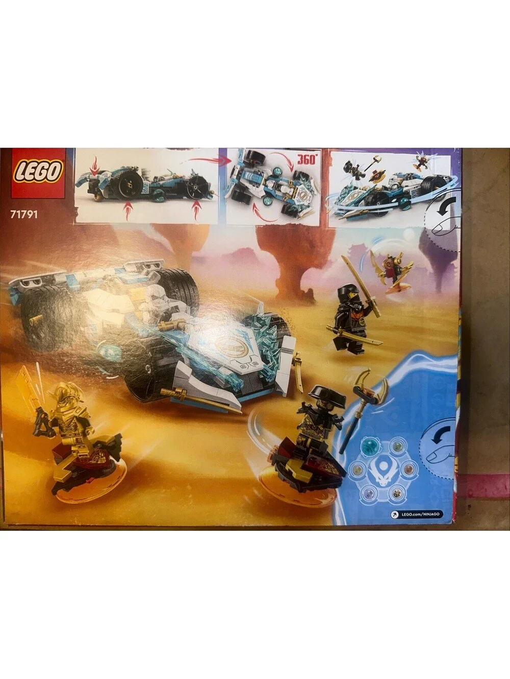 LEGO NINJAGO Zane's Dragon Power Spinjitzu Race Car 71791 New Sealed Free Ship